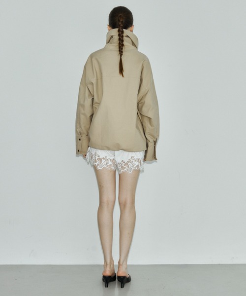 JOSE MOON(ジョゼムーン)の「COTTON 2WAY BLOUSON/コットン2WAYブルゾン(その他アウター・レディース・ベージュ/ブラック・38/36)」の13枚目の写真