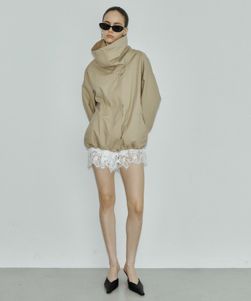JOSE MOON(ジョゼムーン)の「COTTON 2WAY BLOUSON/コットン2WAYブルゾン(その他アウター・レディース・ベージュ/ブラック・38/36)」の17枚目の写真