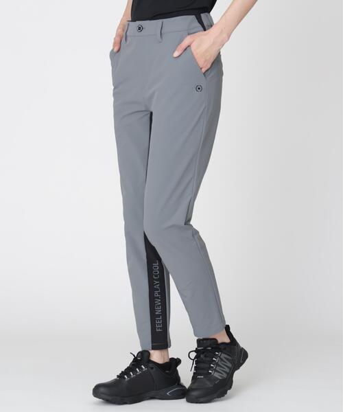 PING(ピン)の「【PING APPAREL】全方向ストレッチ二重織 フィット&ストレッチ配色テーパードパンツ (LADIES)(その他パンツ・レディース・ホワイト/ブラック/グレー・L/LL/S/M)」の1枚目の写真