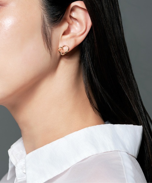 L&Co.｜エルアンドコーのトピックス「K10 ハート ピアス」 - ZOZOTOWN