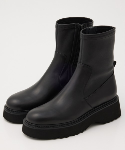 STACCATO(スタッカート)の「ジュードストレッチミディブーツ(ブーツ・レディース・ブラック・24.5cm/24cm/23.5cm/23cm/22.5cm)」の1枚目の写真