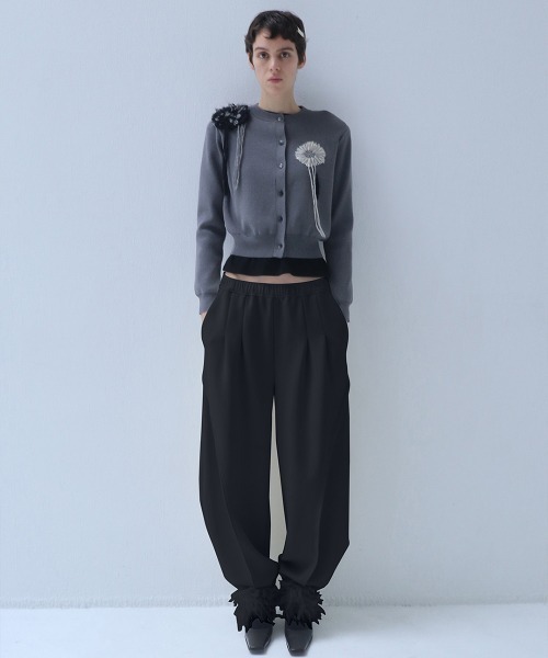 leinwande（ラインヴァンド）の「【leinwande】26AW新作 Balloon Track Pants / バルーントラックパンツ（その他パンツ・レディース・White/Black・ONE SIZE）」の9枚目の写真