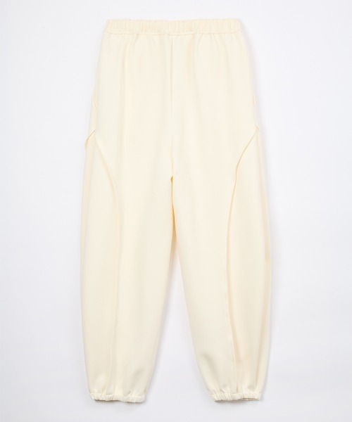 leinwande（ラインヴァンド）の「【leinwande】26AW新作 Balloon Track Pants / バルーントラックパンツ（その他パンツ・レディース・White/Black・ONE SIZE）」の12枚目の写真