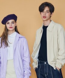 (UNISEX)DS LOGO OVER JACKET(BEIGE)