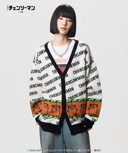 glamb（グラム）の「Pochita Cardigan / ポチタ カーディガン（カーディガン/ボレロ・メンズ・ブラック/ホワイト・XL/L/M）」の2枚目の写真