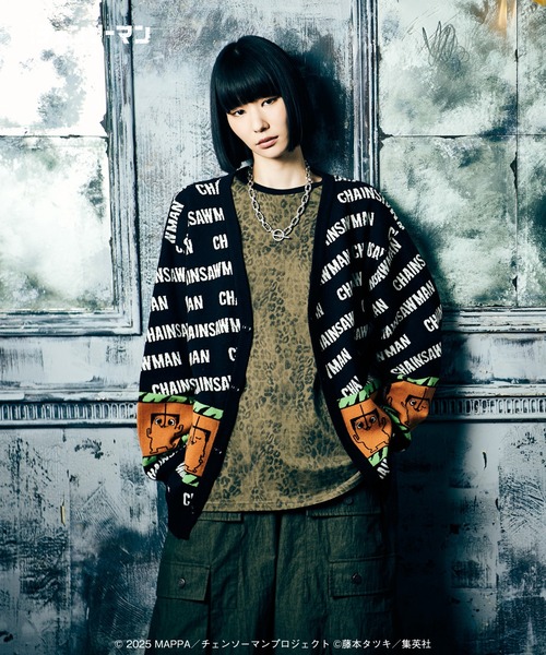 glamb（グラム）の「Pochita Cardigan / ポチタ カーディガン（カーディガン/ボレロ・メンズ・ブラック/ホワイト・XL/L/M）」の7枚目の写真