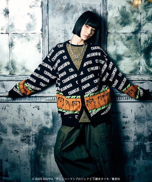 glamb（グラム）の「Pochita Cardigan / ポチタ カーディガン（カーディガン/ボレロ・メンズ・ブラック/ホワイト・XL/L/M）」の8枚目の写真