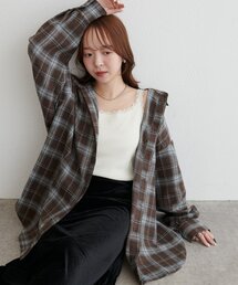 【着こなし様々♪/WEB限定】3WAYソフトフランネルチェックシャツ