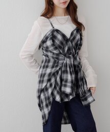 【着こなし様々♪/WEB限定】3WAYソフトフランネルチェックシャツ