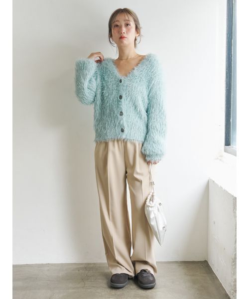 emmi（エミ）の「emmiロゴゴムジャガードイージーパンツ（その他パンツ・レディース・ベージュ/アイボリー/ブラック・1/0）」の9枚目の写真