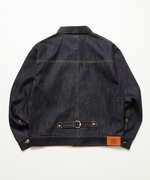 VISION STREET WEAR(ヴィジョンストリートウェア)の「VISION STREET WEAR/ヴィジョンストリートウェアー 限定展開 Rigid Denim JKT / リジットデニムジャケット(デニムジャケット・メンズ・ブラック/インディゴブルー・X-LARGE/LARGE/MEDIUM)」の4枚目の写真