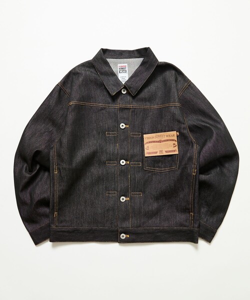 VISION STREET WEAR(ヴィジョンストリートウェア)の「VISION STREET WEAR/ヴィジョンストリートウェアー 限定展開 Rigid Denim JKT / リジットデニムジャケット(デニムジャケット・メンズ・ブラック/インディゴブルー・X-LARGE/LARGE/MEDIUM)」の11枚目の写真