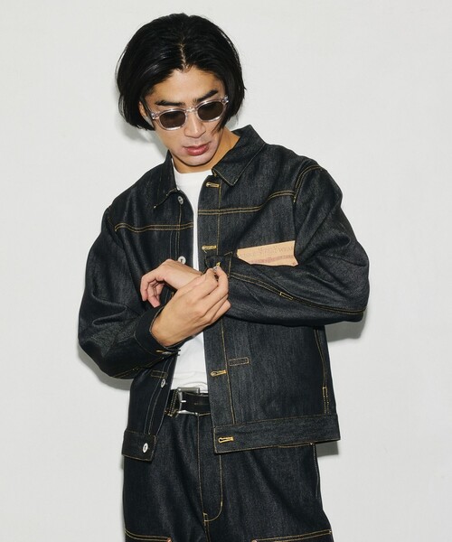 VISION STREET WEAR(ヴィジョンストリートウェア)の「VISION STREET WEAR/ヴィジョンストリートウェアー 限定展開 Rigid Denim JKT / リジットデニムジャケット(デニムジャケット・メンズ・ブラック/インディゴブルー・X-LARGE/LARGE/MEDIUM)」の19枚目の写真