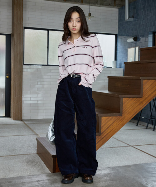 GAP(ギャップ)の「PUBLUX × GAP/ギャップ 別注 コーデュロイパンツ 限定展開(その他パンツ・レディース・オリーブ/ブラウン/ネイビー・SMALL/MEDIUM)」の19枚目の写真