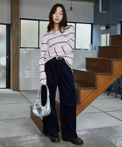 GAP(ギャップ)の「PUBLUX × GAP/ギャップ 別注 コーデュロイパンツ 限定展開(その他パンツ・レディース・オリーブ/ブラウン/ネイビー・SMALL/MEDIUM)」の22枚目の写真