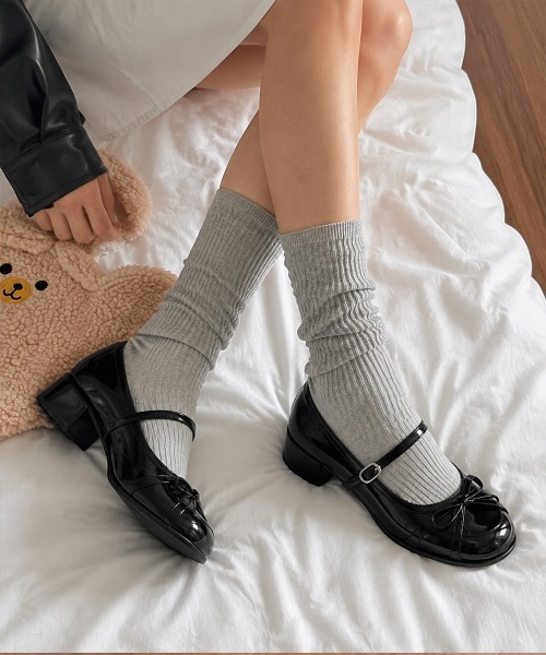 Miniministore(ミニミニストア)の「メリージェーンパンプス リボンローファー(ローファー・レディース・シルバー/ブラック・22.5cm/23.5cm/23.0cm/24.5cm/24.0cm)」の4枚目の写真