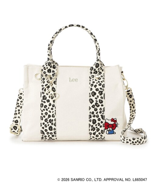 sanrio（サンリオ）の「【Lee別注×ハローキティ】スクエア2wayトート（トートバッグ・レディース・ブラック系/ベージュ系その他3/アイボリー/ブラック・00）」の14枚目の写真