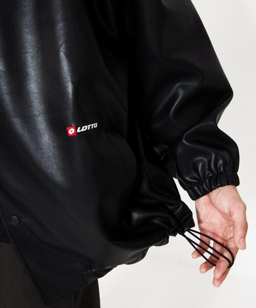 LOTTO（ロット）の「LOTTO　PU COATED COACH JACKET（その他アウター・メンズ・ブラック・XX-LARGE/X-LARGE/LARGE/MEDIUM）」の2枚目の写真