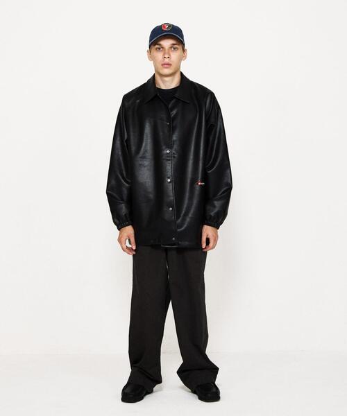 LOTTO（ロット）の「LOTTO　PU COATED COACH JACKET（その他アウター・メンズ・ブラック・XX-LARGE/X-LARGE/LARGE/MEDIUM）」の3枚目の写真