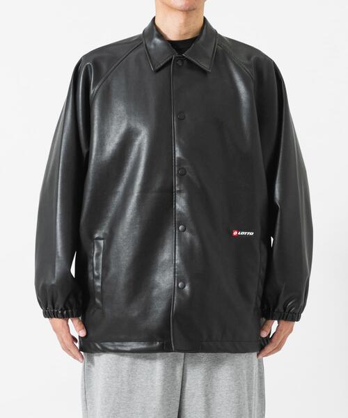 LOTTO（ロット）の「LOTTO　PU COATED COACH JACKET（その他アウター・メンズ・ブラック・XX-LARGE/X-LARGE/LARGE/MEDIUM）」の4枚目の写真