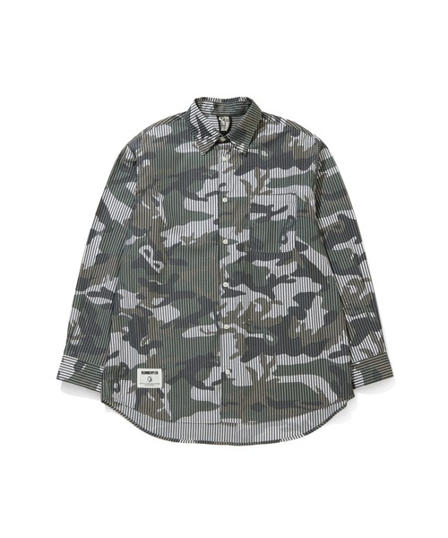 BILLIONAIRE BOYS CLUB(ビリオネア・ボーイズ・クラブ)の「B-CAMO COTTON SHIRT(シャツ/ブラウス・メンズ・ブラウン系カモフラージュ/グリーン系カモフラージュ/その他1/その他2・SMALL/MEDIUM/X-LARGE/LARGE)」の4枚目の写真
