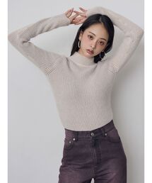 MURUA（ムルーア）の「メランジミニシャギーニット　冬服（ニット/セーター）」