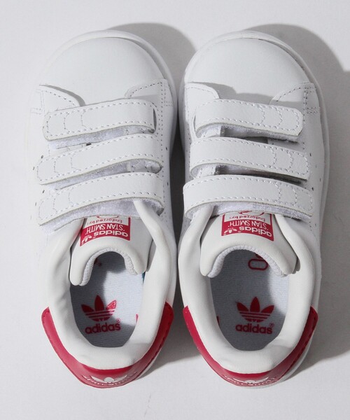 B:MING by BEAMS（ビーミングバイビームス）の「▼adidas / STANSMITH　CF I（14cm～16cm）（スニーカー・キッズ・ピンク/グリーン・14/15 /16）」の7枚目の写真
