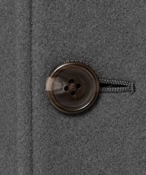 TAKEO KIKUCHI（タケオキクチ）の「ソフトメルトン ショートステンカラーコート（ステンカラーコート・メンズ・チャコールグレー/ネイビー/ダークグレー・02/03/04）」の14枚目の写真