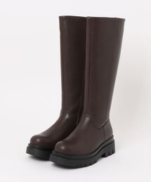 ABC SELECT エービーシーセレクト TRACK SOLE LONG BOOTS5 トラックソール ロングブーツ5 W3071 BROWN