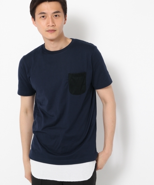 GLOBAL WORK（グローバルワーク）の「【速乾】ハリポケＴＥＥ/712549（Tシャツ/カットソー・メンズ・ホワイト/ネイビー/オフホワイト/グレー/ワインレッド/グレー系その他/ホワイト系その他/ダークブルー・MEDIUM/SMALL/X-LARGE/LARGE）」の7枚目の写真