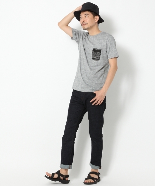 GLOBAL WORK（グローバルワーク）の「【速乾】ハリポケＴＥＥ/712549（Tシャツ/カットソー・メンズ・ホワイト/ネイビー/オフホワイト/グレー/ワインレッド/グレー系その他/ホワイト系その他/ダークブルー・MEDIUM/SMALL/X-LARGE/LARGE）」の20枚目の写真