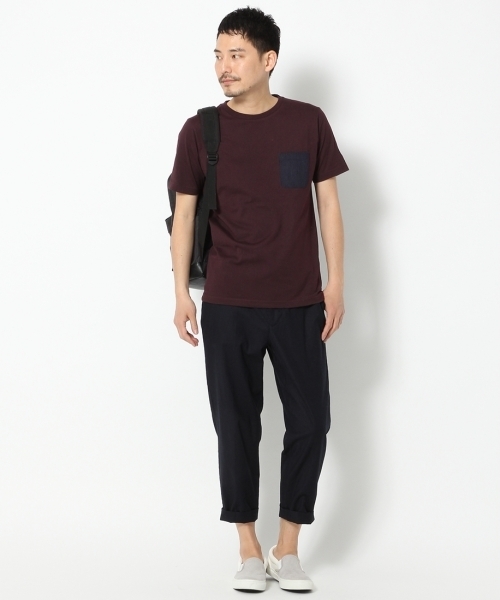 GLOBAL WORK（グローバルワーク）の「【速乾】ハリポケＴＥＥ/712549（Tシャツ/カットソー・メンズ・ホワイト/ネイビー/オフホワイト/グレー/ワインレッド/グレー系その他/ホワイト系その他/ダークブルー・MEDIUM/SMALL/X-LARGE/LARGE）」の21枚目の写真