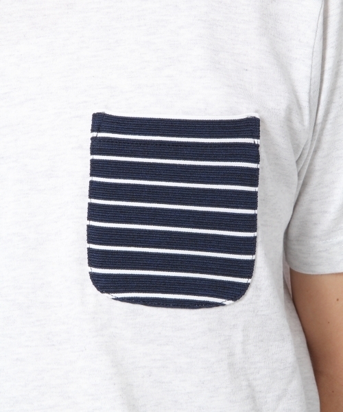 GLOBAL WORK（グローバルワーク）の「【速乾】ハリポケＴＥＥ/712549（Tシャツ/カットソー・メンズ・ホワイト/ネイビー/オフホワイト/グレー/ワインレッド/グレー系その他/ホワイト系その他/ダークブルー・MEDIUM/SMALL/X-LARGE/LARGE）」の17枚目の写真