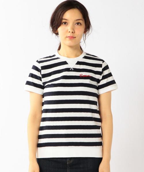 coen（コーエン）の「起毛スラブボーダープルオーバー（Tシャツ/カットソー・レディース・オフホワイト/グレー・MEDIUM/LARGE）」の9枚目の写真