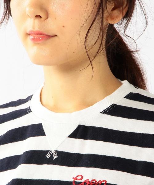 coen（コーエン）の「起毛スラブボーダープルオーバー（Tシャツ/カットソー・レディース・オフホワイト/グレー・MEDIUM/LARGE）」の12枚目の写真