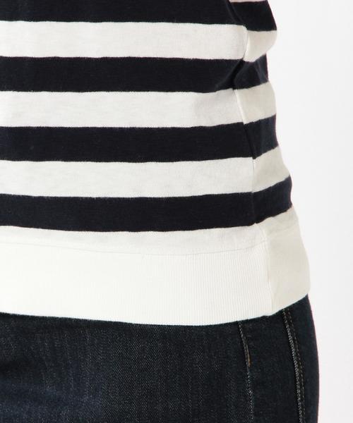 coen（コーエン）の「起毛スラブボーダープルオーバー（Tシャツ/カットソー・レディース・オフホワイト/グレー・MEDIUM/LARGE）」の3枚目の写真