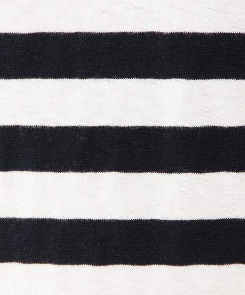 coen（コーエン）の「起毛スラブボーダープルオーバー（Tシャツ/カットソー・レディース・オフホワイト/グレー・MEDIUM/LARGE）」の4枚目の写真