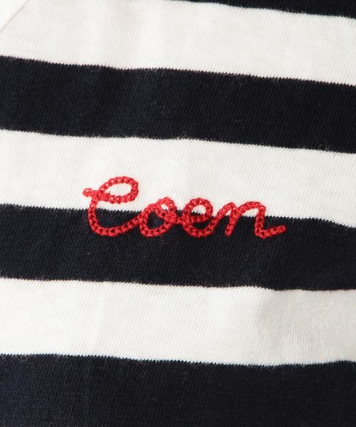 coen（コーエン）の「起毛スラブボーダープルオーバー（Tシャツ/カットソー・レディース・オフホワイト/グレー・MEDIUM/LARGE）」の5枚目の写真