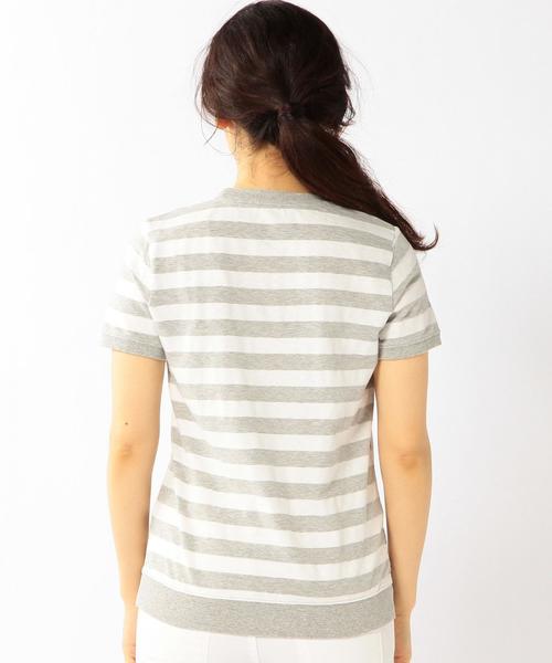 coen（コーエン）の「起毛スラブボーダープルオーバー（Tシャツ/カットソー・レディース・オフホワイト/グレー・MEDIUM/LARGE）」の6枚目の写真