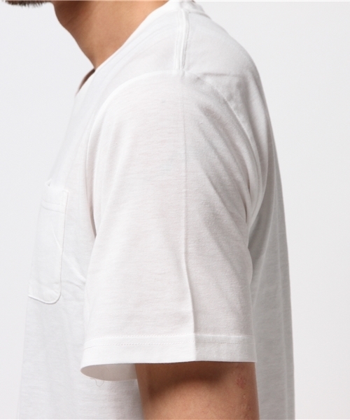 Request（リクエスト）の「【REQUEST】　2 in パックTEE　無地&ボーダー（Tシャツ/カットソー・メンズ・ブラック系その他/ホワイト×ブラック/ホワイト×ネイビー/ブルー系その他・3/2/4）」の10枚目の写真