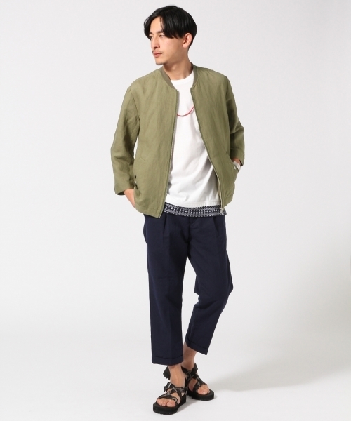 RAGEBLUE（レイジブルー）の「＜待望の入荷！＞7分袖MA-1ブルゾン/719603（MA-1・メンズ・オリーブ/ネイビー/ブラック・LARGE/MEDIUM）」の11枚目の写真