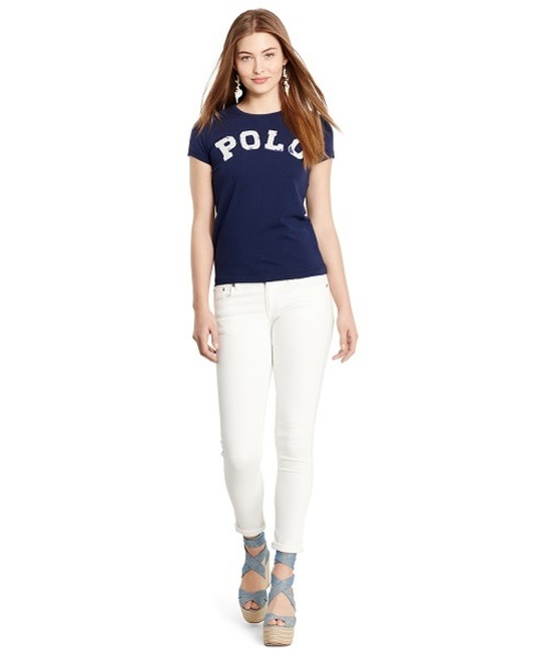 POLO RALPH LAUREN(ポロ ラルフ ローレン)の「アップリケド コットン クルーネック Tシャツ(Tシャツ/カットソー・レディース・ネイビー/ホワイト/ピンク系5・LARGE/MEDIUM/X-LARGE/X-SMALL/SMALL)」の16枚目の写真