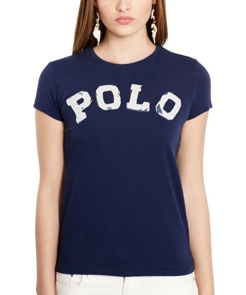 POLO RALPH LAUREN(ポロ ラルフ ローレン)の「アップリケド コットン クルーネック Tシャツ(Tシャツ/カットソー・レディース・ネイビー/ホワイト/ピンク系5・LARGE/MEDIUM/X-LARGE/X-SMALL/SMALL)」の10枚目の写真