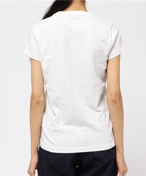 POLO RALPH LAUREN(ポロ ラルフ ローレン)の「アップリケド コットン クルーネック Tシャツ(Tシャツ/カットソー・レディース・ネイビー/ホワイト/ピンク系5・LARGE/MEDIUM/X-LARGE/X-SMALL/SMALL)」の6枚目の写真