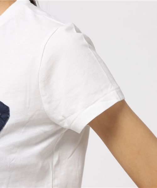 POLO RALPH LAUREN(ポロ ラルフ ローレン)の「アップリケド コットン クルーネック Tシャツ(Tシャツ/カットソー・レディース・ネイビー/ホワイト/ピンク系5・LARGE/MEDIUM/X-LARGE/X-SMALL/SMALL)」の8枚目の写真