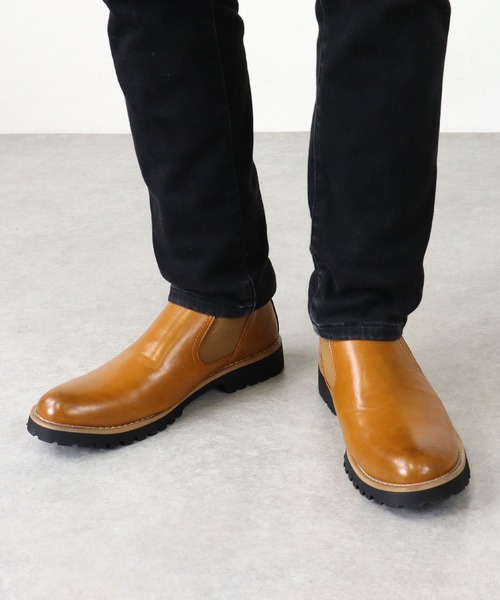 AAA（トリプルエー）の「AAA / ローカットサイドゴアシューズ（2323）（ドレスシューズ・メンズ・ブラック/ダークブラウン/キャメル・41/43/42/44/40）」の13枚目の写真