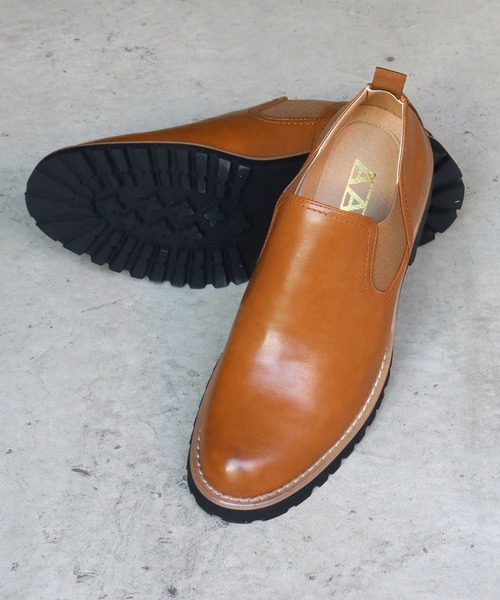 AAA（トリプルエー）の「AAA / ローカットサイドゴアシューズ（2323）（ドレスシューズ・メンズ・ブラック/ダークブラウン/キャメル・41/43/42/44/40）」の15枚目の写真