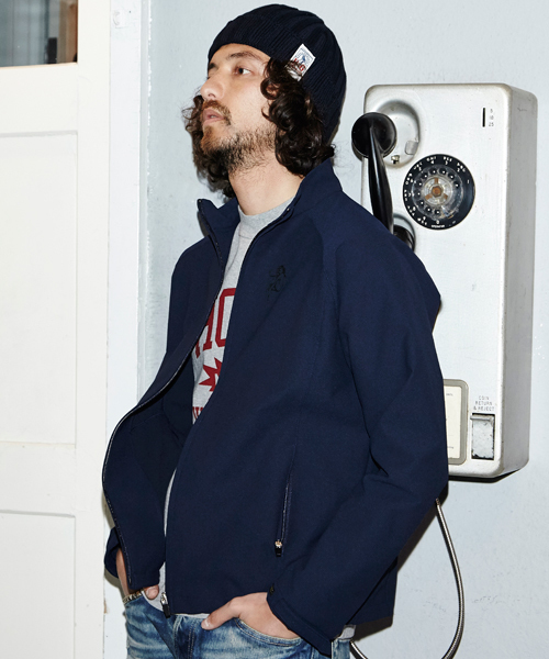 HYSTERIC GLAMOUR（ヒステリックグラマー）の「DEVIL WOMAN pt JP（ブルゾン・メンズ・ネイビー/ブラック・LARGE/MEDIUM/SMALL）」の2枚目の写真