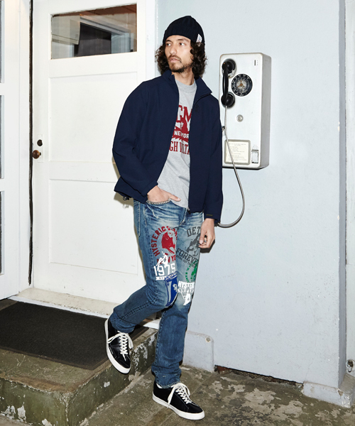 HYSTERIC GLAMOUR（ヒステリックグラマー）の「DEVIL WOMAN pt JP（ブルゾン・メンズ・ネイビー/ブラック・LARGE/MEDIUM/SMALL）」の4枚目の写真