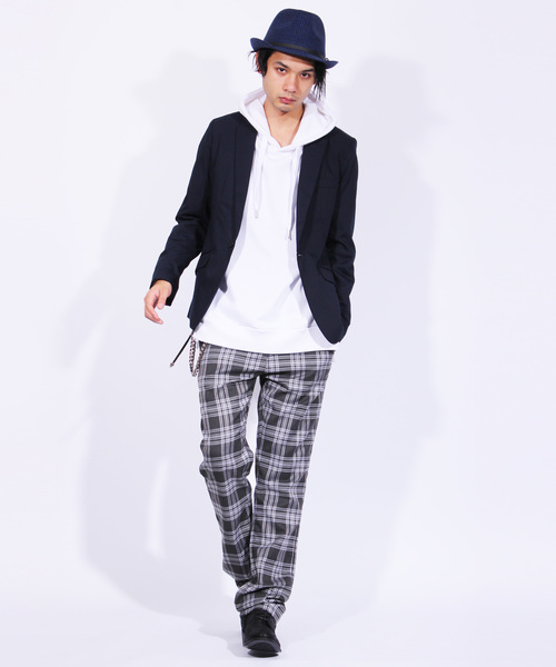 ８(eight)（エイト）の「スーツ生地テーラードジャケット（テーラードジャケット・メンズ・ワイン/ネイビー/ブラック/グレー/ベージュ・LARGE/X-LARGE/MEDIUM/SMALL/XX-LARGE）」の9枚目の写真